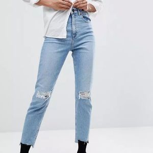 ASOS Design high rise ‘Farleigh’ Slim Mom Jeans